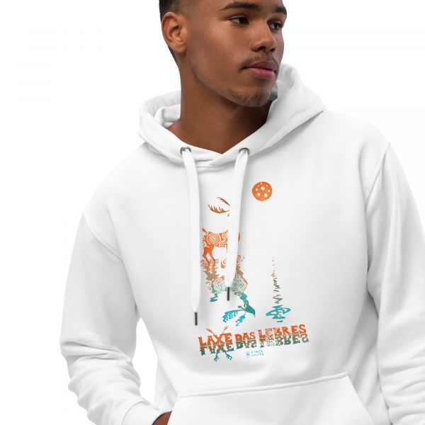 Laxe das Lebres - Sudadera Ecolóxica Premium - Imaxe 12