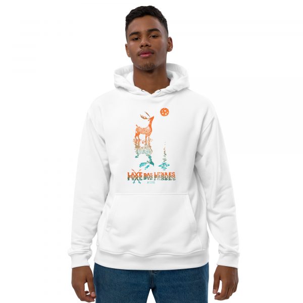 Laxe das Lebres - Sudadera Ecolóxica Premium - Imaxe 11