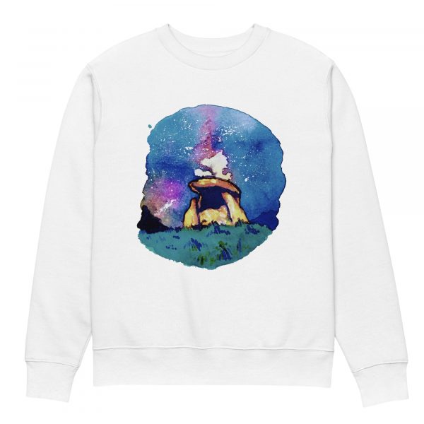 Dolmen enfeitizado - Sudadera eco unisex - Imaxe 5